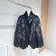 Stand up collar leather buckle full leather rabbit fur fur integrated fur coat for women, medium to long, Korean version, fashionable and versatile