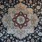 5X8ft black blue color handmade silk persian carpet for home