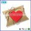 70mm x 60mm Red Heart Shaped Tags with Natural Jute Twine