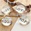 practical letters crystal paperweight