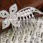 Cheap and high quality korea style plated flower bridal hair comb accessory