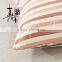 Envelope type stripe hotel cotton satin simple pillow covers /pillow cases