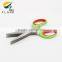 YangJiang ODM New Design five layer with soft handle kitchen 5 blades hand tool