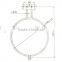 toaster oven parts of double coil electric resistance heating element