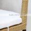aluminum and rattan wicker restaurant chair
