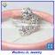 AAA CZ Micro Pave Rings Dome Pave Rings With silver CZ Ring
