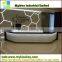 Cherry red Wooden reception desk counter hotel reception counter