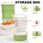 creative custom bamboo fiber decals storage boxes,eco dinner set