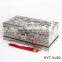 High end wood jewelry box with lock and mirror