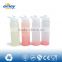 Customized borosilicate glass water bottle/glass water bottle with silicone sleeve