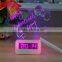 LED flashing table clock Message Board Alarm Clock