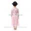 wholesale Girls romantic pink color wedding party dress summer dress for 7 years old girl girls casual dress for daily wear