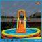 0.55 pvc commercial inflatable water slide with pool