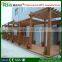 wood plastic composite pergola 3x3m made by environmental WPC material