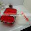 green Collapsible travel silicone fast food dishware bowl food grade material