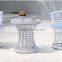 Wicker outdoor space saving small furniture