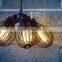 Steampunk | Rusted Pendant | Five Cage Lights | Industrial Style Chandelier Lighting