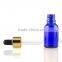 50ml colbalt blue essential oil bottle with child proof cap