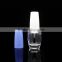 High quality China manufacturer empty custom clear glass nail polish bottle with cap brush