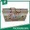 BEAUTIFUL COLOR PAPER MATERIAL PACKAGING BAG FOR FOOD WITH HANDLE