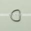Wholesale Custom size small stainless steel d ring d shape rings for strap