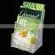 Custom Transparent Acrylic Pamphlet Brochure Display Rack