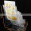 Professional manufacturer 3tier acrylic brochure stand