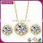 Wholesale Products White Big Diamonds Necklace Set