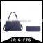 Factory Price Printed PU Blue Shoulder Bag