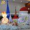 2015 quiet visualization snowman sculpture led light for garden decoration