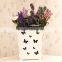 Latest fashion hollow out elegant pattern flower pots wholesale decoration wedding