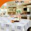 quality elegant floral printed white decorating PVC lace table cloth