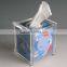 Acrylic restaurant napkin holder, acrylic tissue box