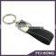 Wholesale black/blue color leather key holder with brand logo