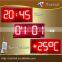 LED time+ date+ temperatuere 7 segment digits signs 8"10" 12"16"18"20"24"inch LED petrol gas price/Time Temperature display sign