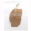 Customized design kraft paper cardboard hang tag for garment accessory