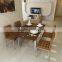 Wholesale Dining Glass Tables And Leather Offce Chairs For Events