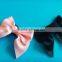 Handmade polyester satin ribbon bows with elastic loop