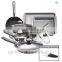 stainless steel thick bottom pot induction compatible with spiral bottom