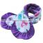 100% Polyester Minky Cuddle Digital Print Baby Scarf With Colorful Ruffle