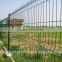 Welded and powder coated wire mesh fencing