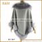 2016 Fashion design new cape poncho women suede fringe shawl scarf