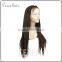 2015 new fashion lace front wig with baby hair heat resistant synthetic american african braided wig