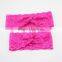 Wholesale Plain Lace Mommy & Me Elastic Headband Set Many Colors Wide Lace Headbands