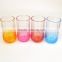 300ml/10 oz Glass Cup Glass Juice Cup with Sprayed Color