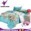 Colorful Flowers Printing Fashion Bedding Set with Duvet Cover Bed Sheet Pillowcases