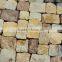Factory sell yellow quartz natural surface paver blocks