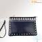 clutch bag genuine leather in wristlet