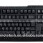 Cheap Professional Gaming Keyboard, Hottest Selling USB Computer Wired Keyboard, Laser Inscribed Letters With Direct F