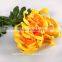 Whole sale artificial flower real touch yellow chrysanthemum for decoration